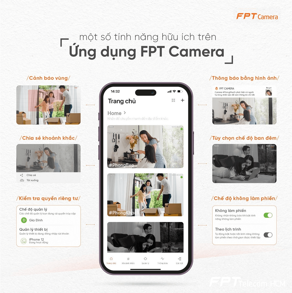 ứng dụng FPT Camera trên điện thoại