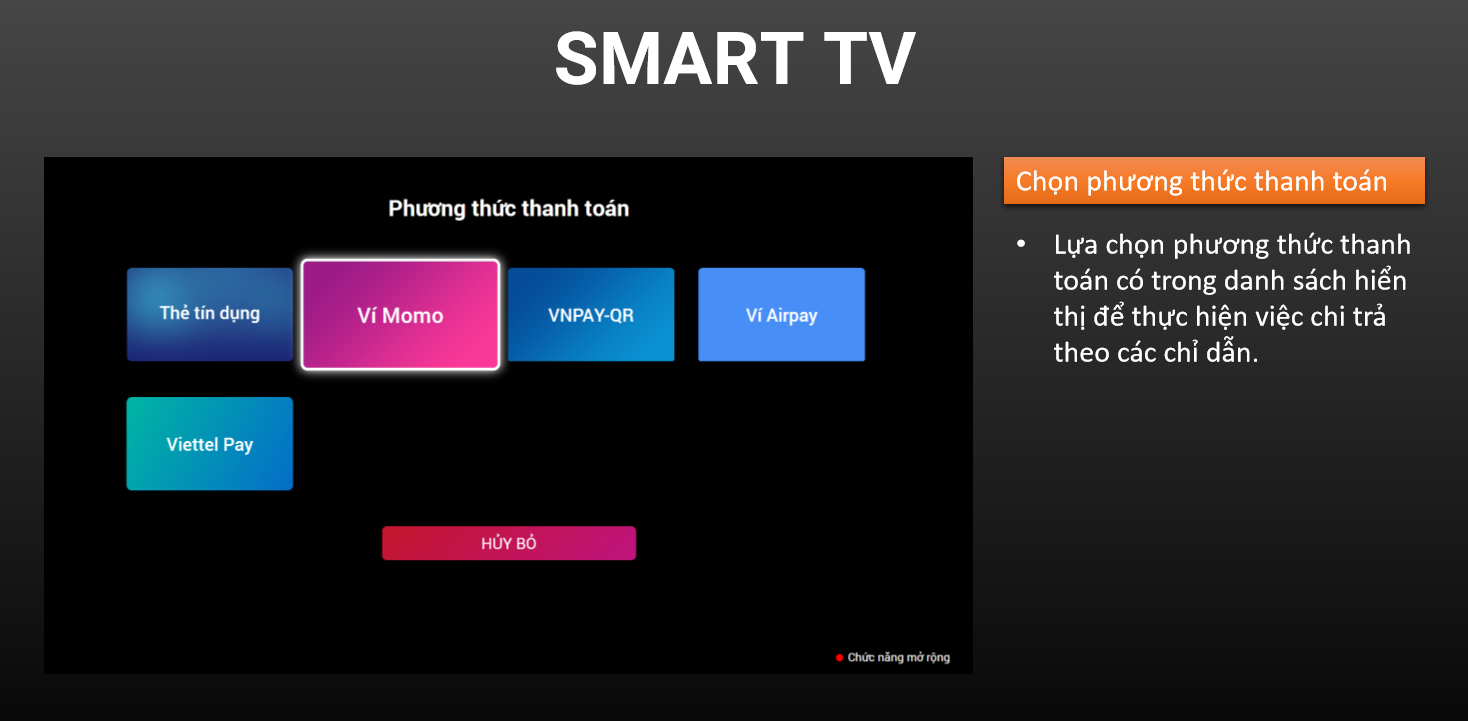 Bước 6 mua HBO GO trên smart TV