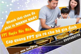 Khuyến mãi đăng ký mạng FPT Huyện Hóc Môn miễn phí Wifi