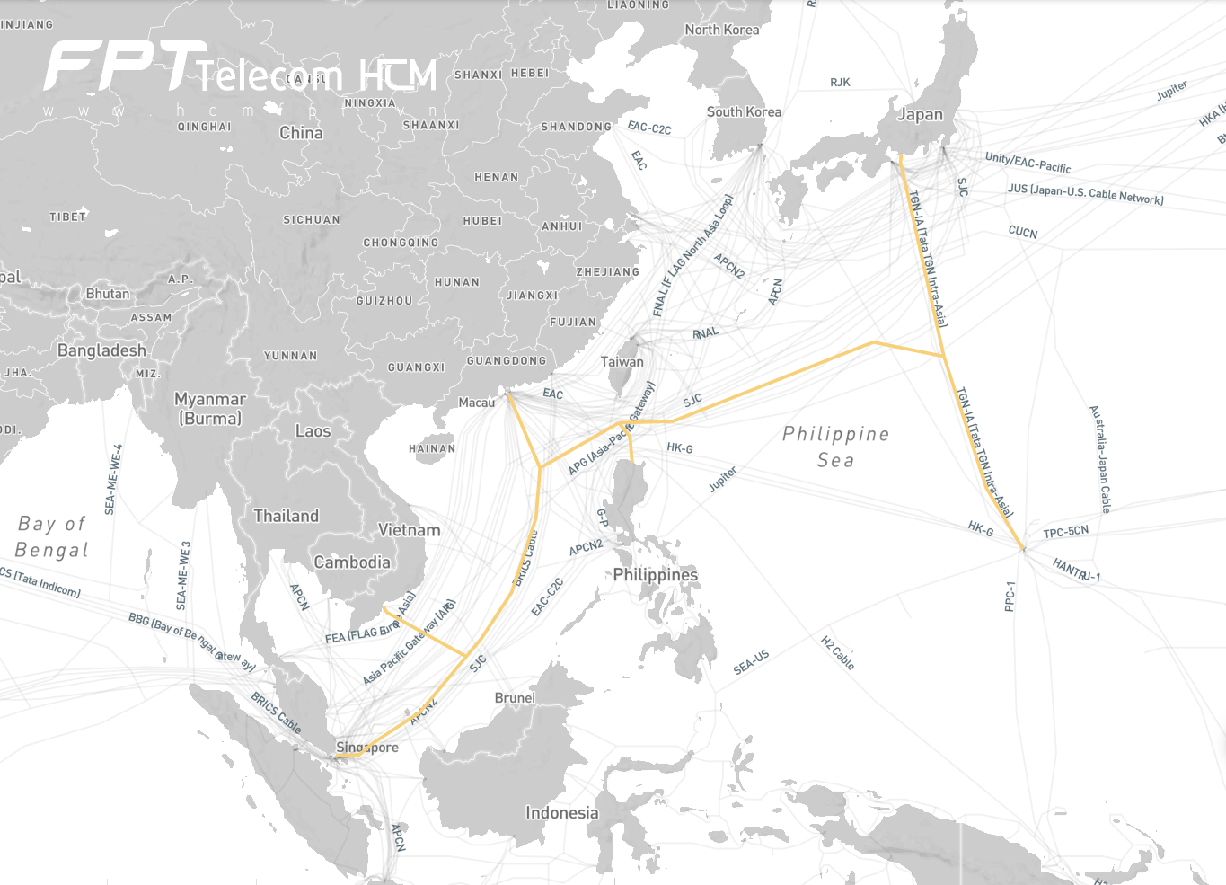 Cáp quang biển T-V-H (Thailand-Vietnam-Hong Kong)