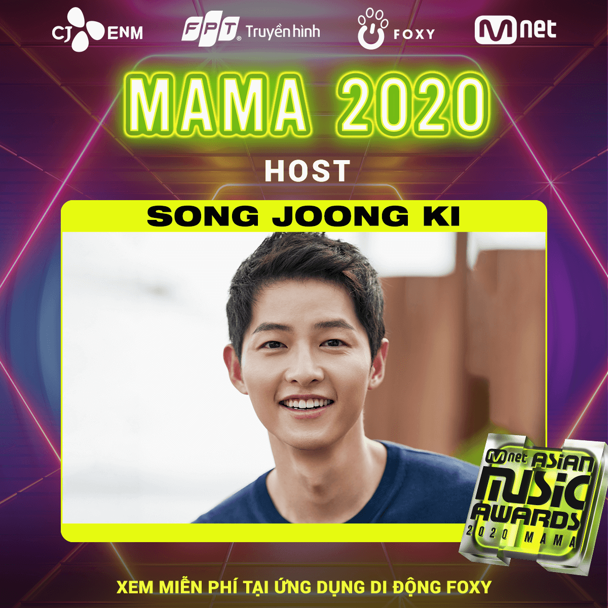 Song Joong Ki là người dẫn chương trình MAMA 2020