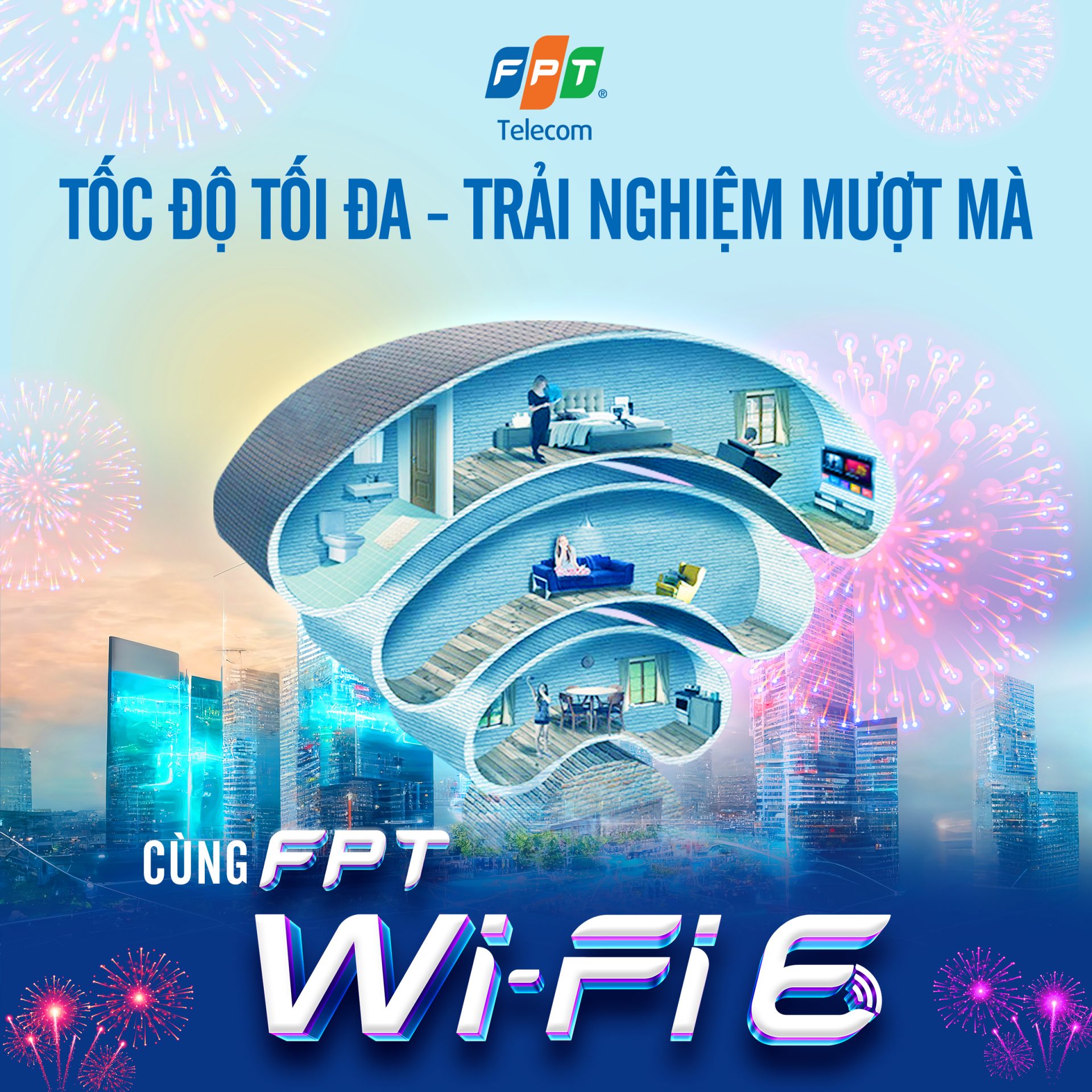 Gói cước internet FPT trang bị miễn phí Wi-Fi 6